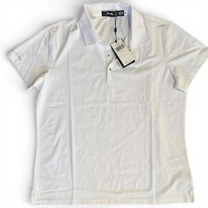 NWT RLX Ralph Lauren Womens Performance Polo Golf Shirt Classic Fit White L